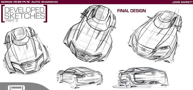 考文垂大学概念Qoros汽车设计图