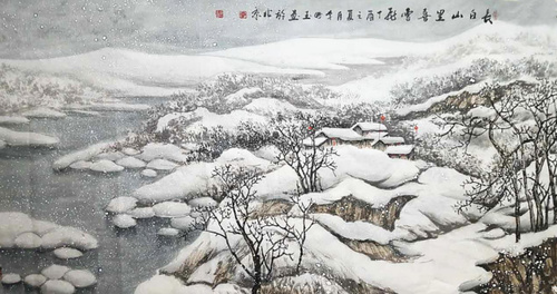 李怀玉的冰雪山水艺术赏析